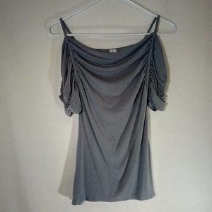 Fiona & Purple Off-Shoulder with Puffed Sleeves